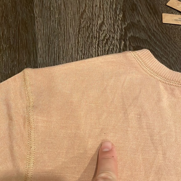 ✅SOLD✅🪷NWT SKIMS Sleep Lounge Long Sleeve Henley Dress Ochre size Large - Picture 10 of 11